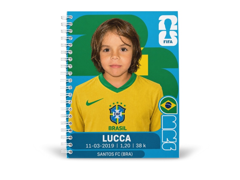 Caderno com a sua figurinha