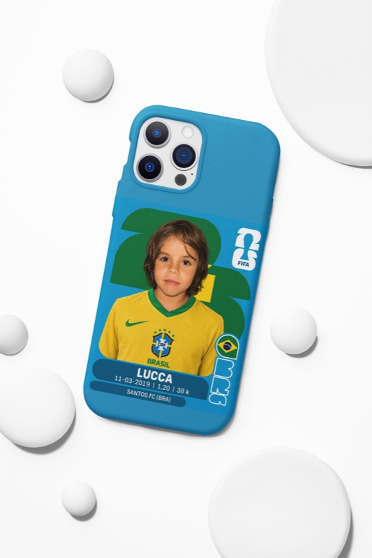 Capinha de celular com a sua figurinha